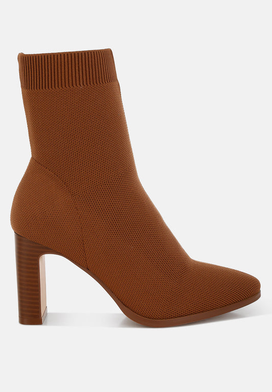 Lopa Knitted Textile Ankle Boots