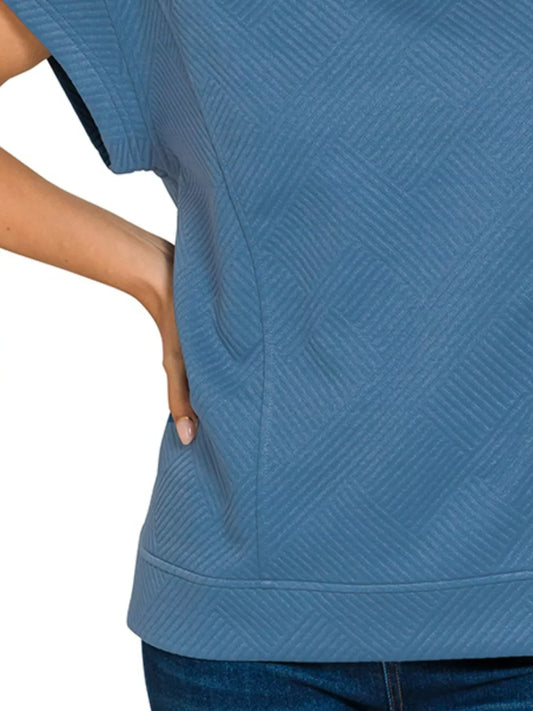 Shop Women's Blue Relaxed Fit Casual Top