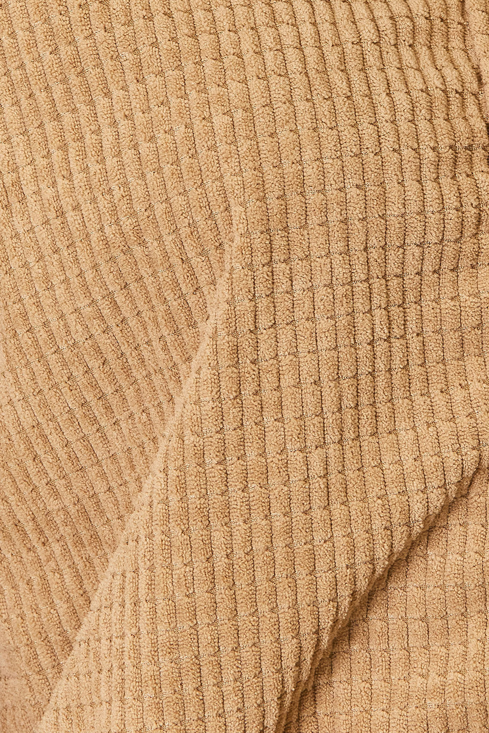 close up view of a Corduroy Long Sleeve Dropped Shoulder Jacket 