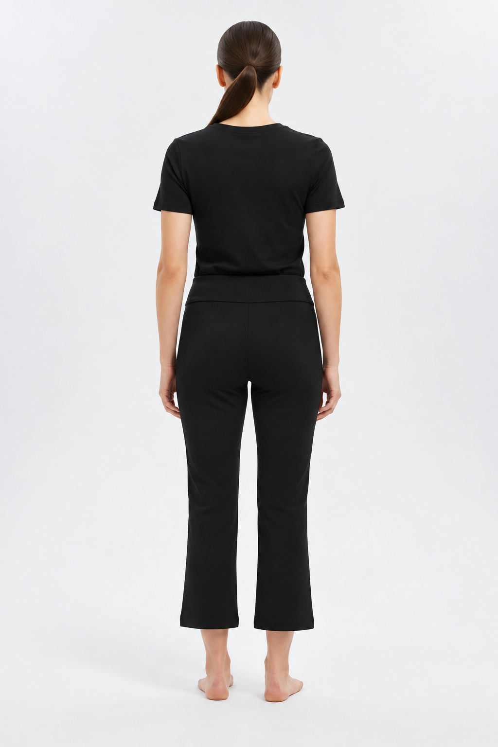 MARA PULL-ON BOOTCUT ANKLE PANTS