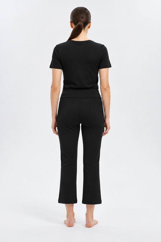 MARA PULL-ON BOOTCUT ANKLE PANTS