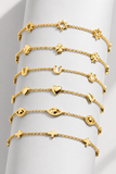 18K GOLD-PLATED TITANIUM STEEL BRACELET