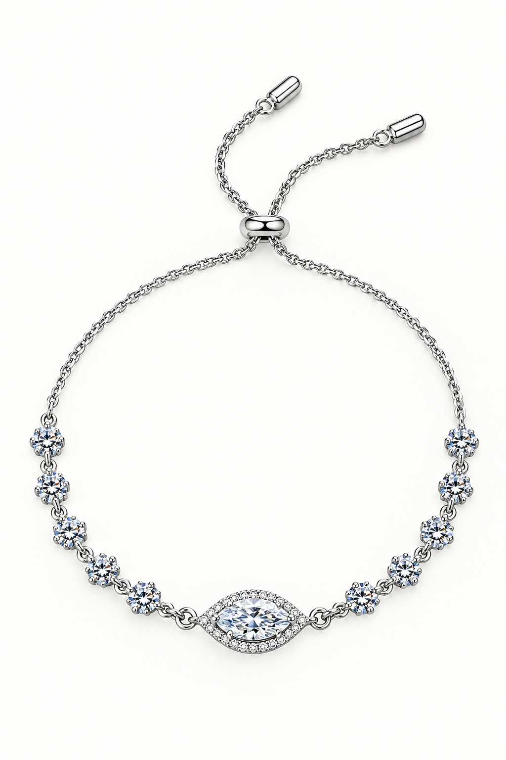 1 Carat Moissanite 925 Sterling Silver Bracelet