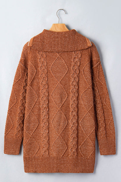 Keith Knit Drop Shoulder Long Sweater-4