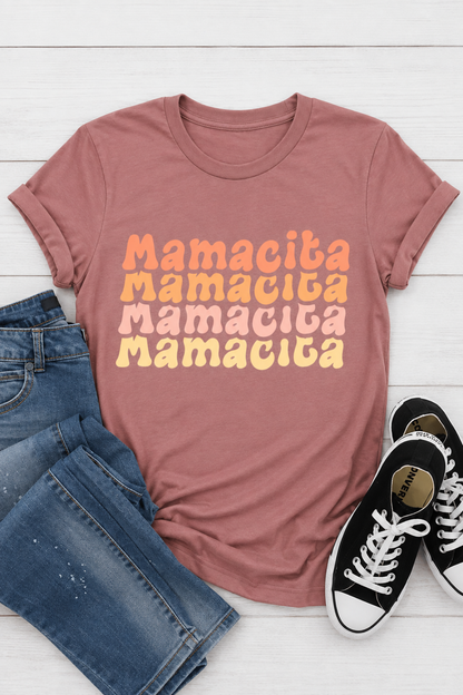 MAMACITA GRAPHIC TEE — HEATHER GREY