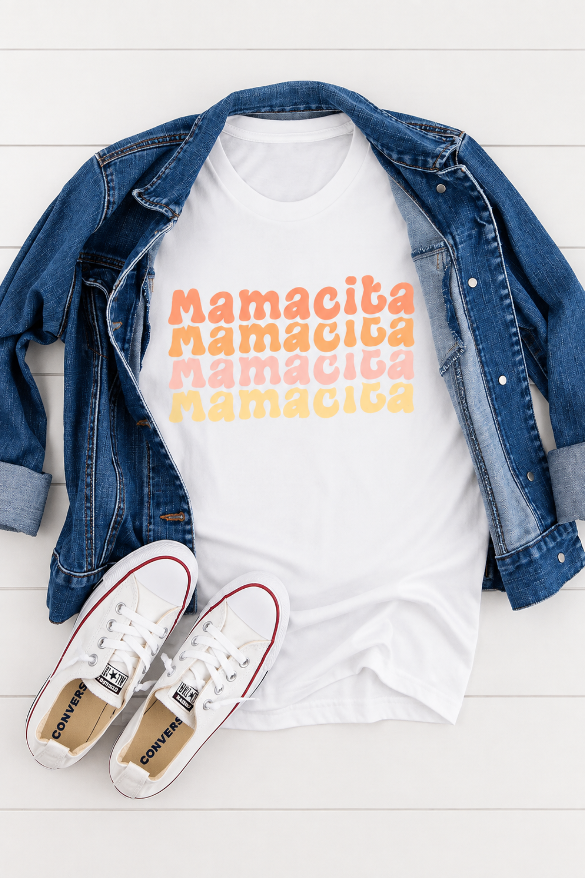 MAMACITA GRAPHIC TEE — HEATHER GREY