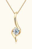 1 Carat Moissanite 925 Sterling Silver Necklace