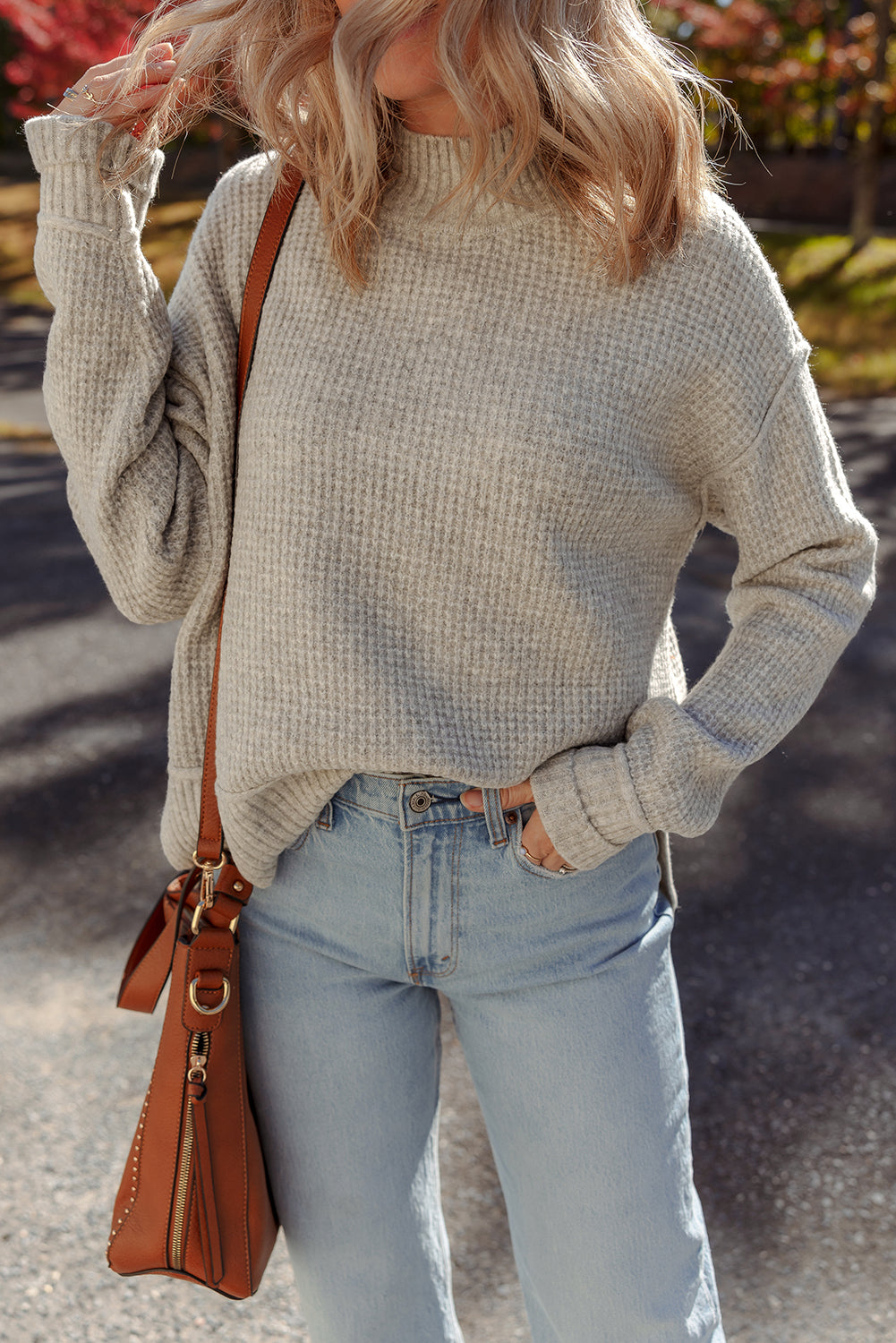 Isabella High Drop Shoulder Sweater-4