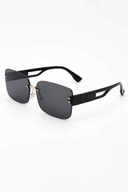 VALERIE RIMLESS CUT-OUT SUNGLASSES