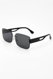 VALERIE RIMLESS CUT-OUT SUNGLASSES