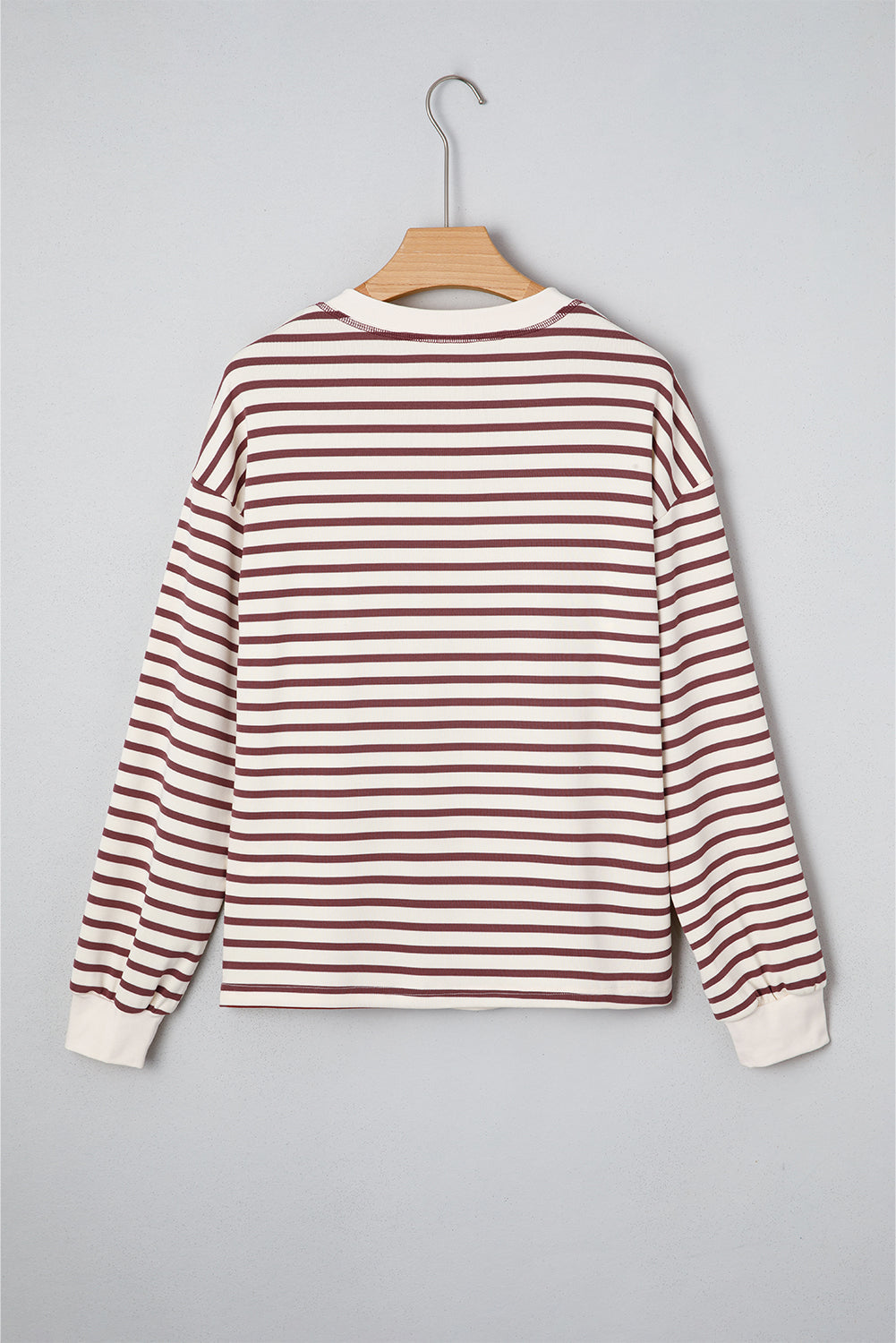 Margaret Sleeve Henley top Long Sleeve Top-1