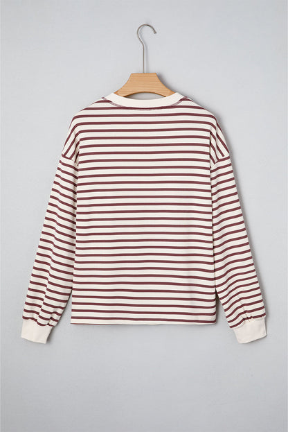 Margaret Sleeve Henley top Long Sleeve Top-1