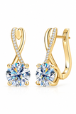 4 Carat Moissanite 925 Sterling Silver Earrings