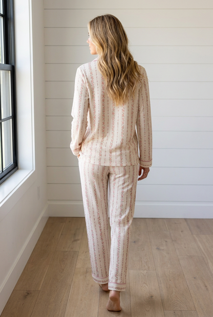 Zarah Pajama Pant Set Long Sleeve Top-1