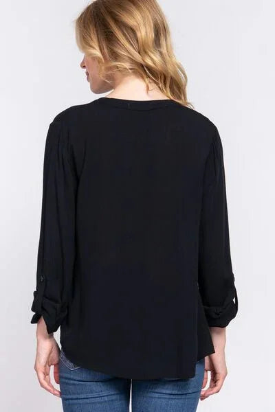 Buy Black 3/4 Sleeve Top for Women