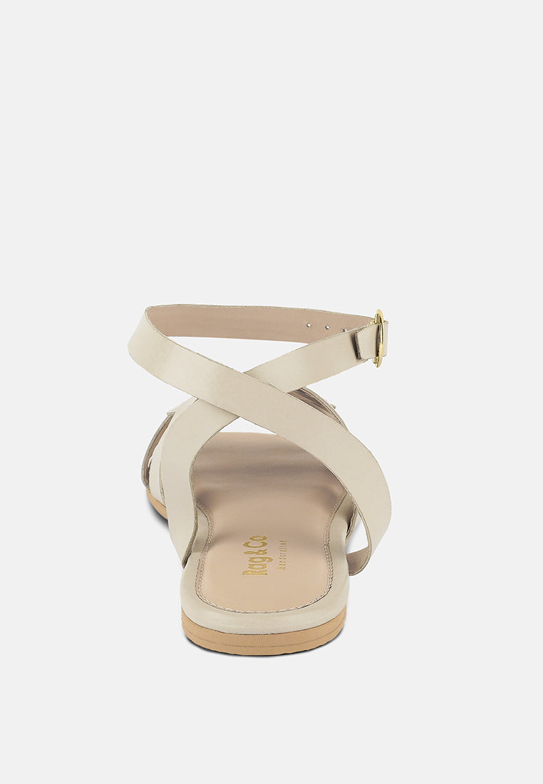 Ashton Flat Ankle Strap Sandals-4