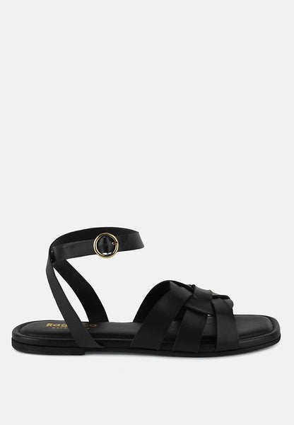 Ashton Flat Ankle Strap Sandals-6