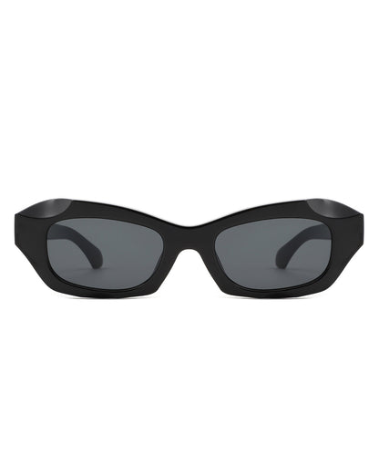 Zarael - Women's Retro Narrow Cat Eye Square Fashion Sunglasses-1