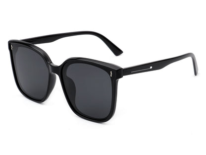 Zona - Square Oversize Retro Flat Top Women Fashion Sunglasses-5