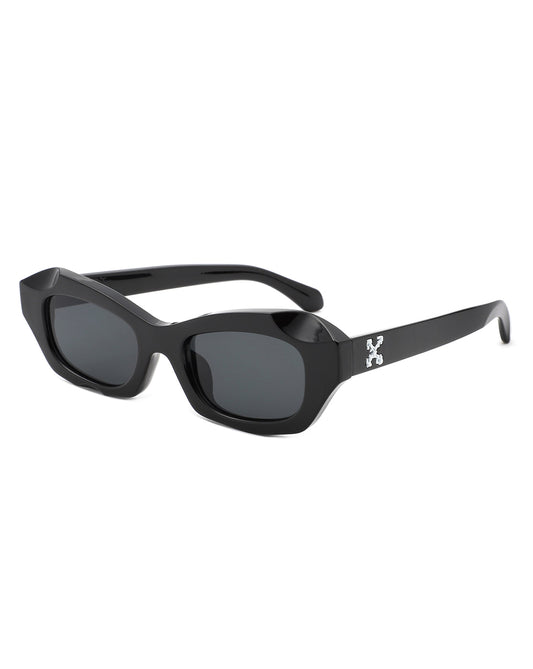 Zarael - Women's Retro Narrow Cat Eye Square Fashion Sunglasses-2