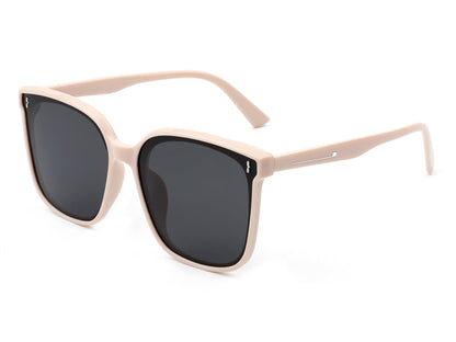 Zona - Square Oversize Retro Flat Top Women Fashion Sunglasses-4