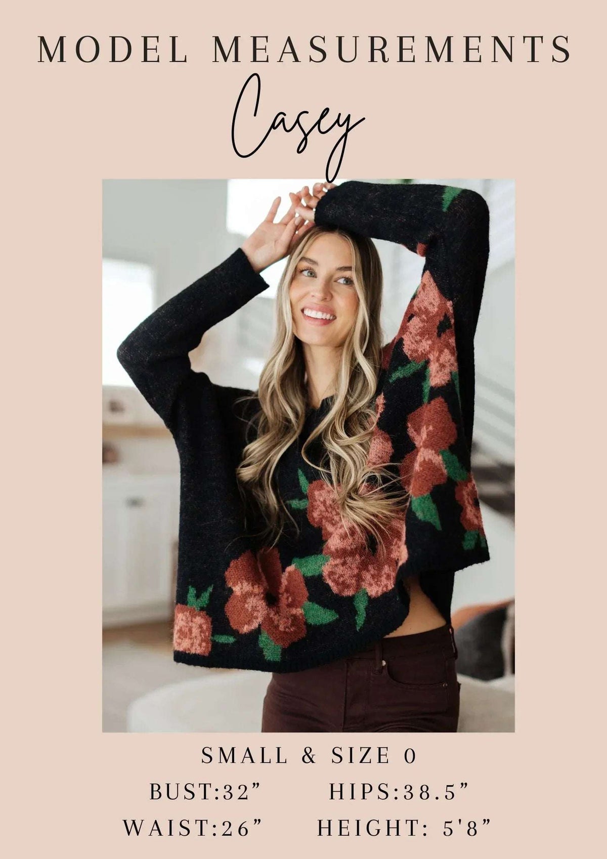 Classy Women’s Floral Sweater