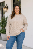 Geraldine Tunic Length Sweater Long Sleeve PLUS Top-0
