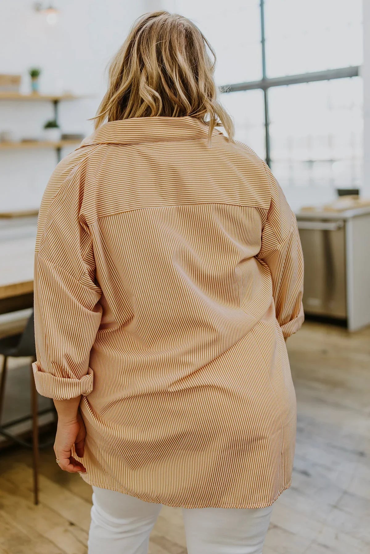 Women’s Striped Collared Shirt