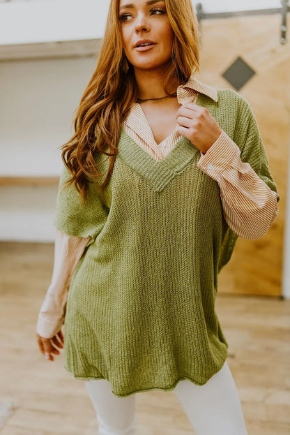 Shop Women’s Layered V-Neck Knit Top