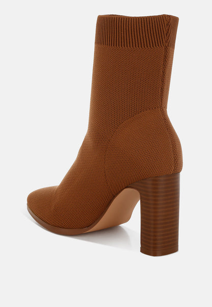 Lopa Knitted Textile Ankle Boots