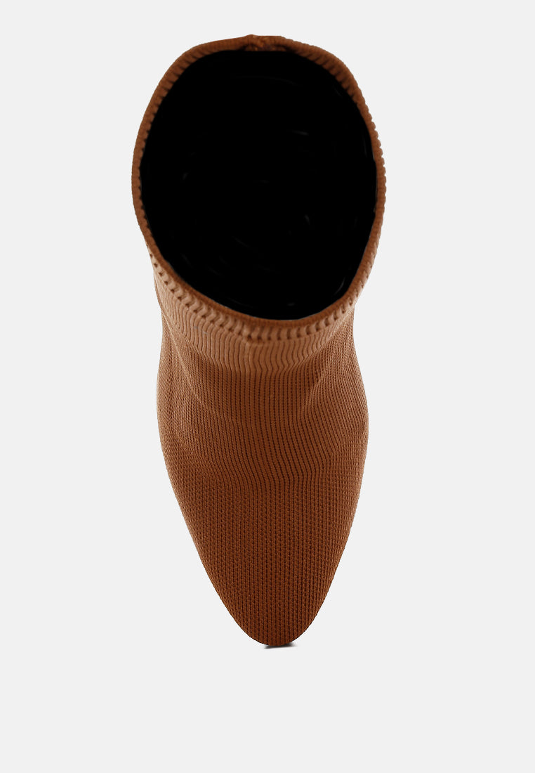 Lopa Knitted Textile Ankle Boots