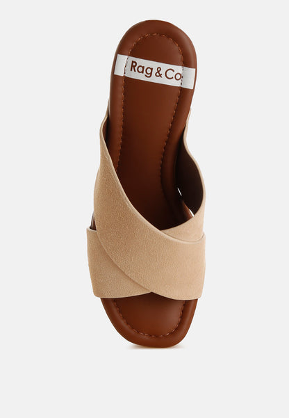 Mearsk Genuine Suede Leather Clogs-3