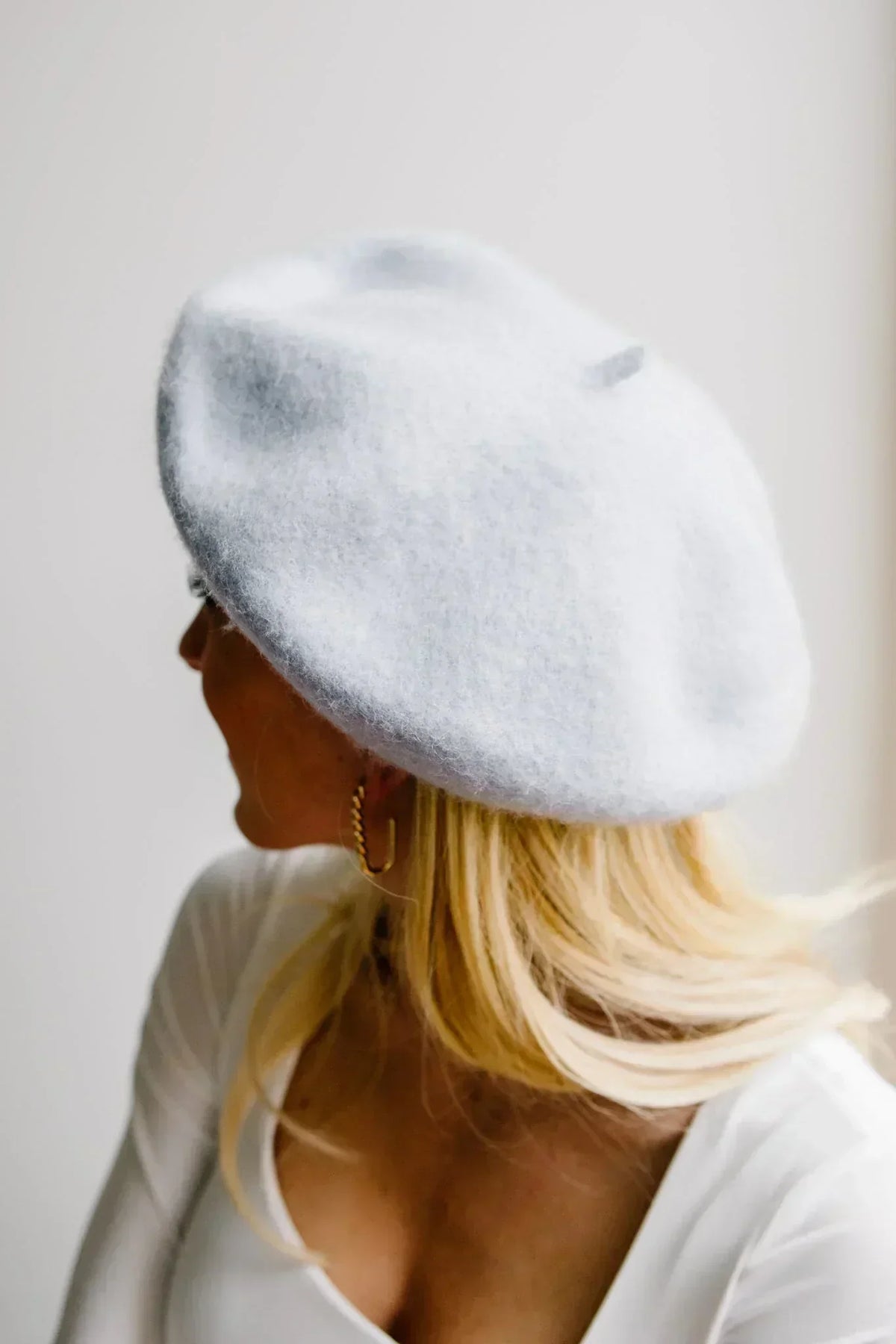 Ohh La La Beret in Ice Blue