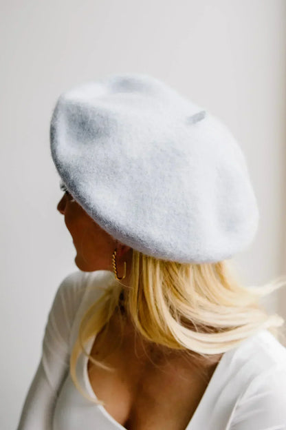 Ohh La La Beret in Ice Blue