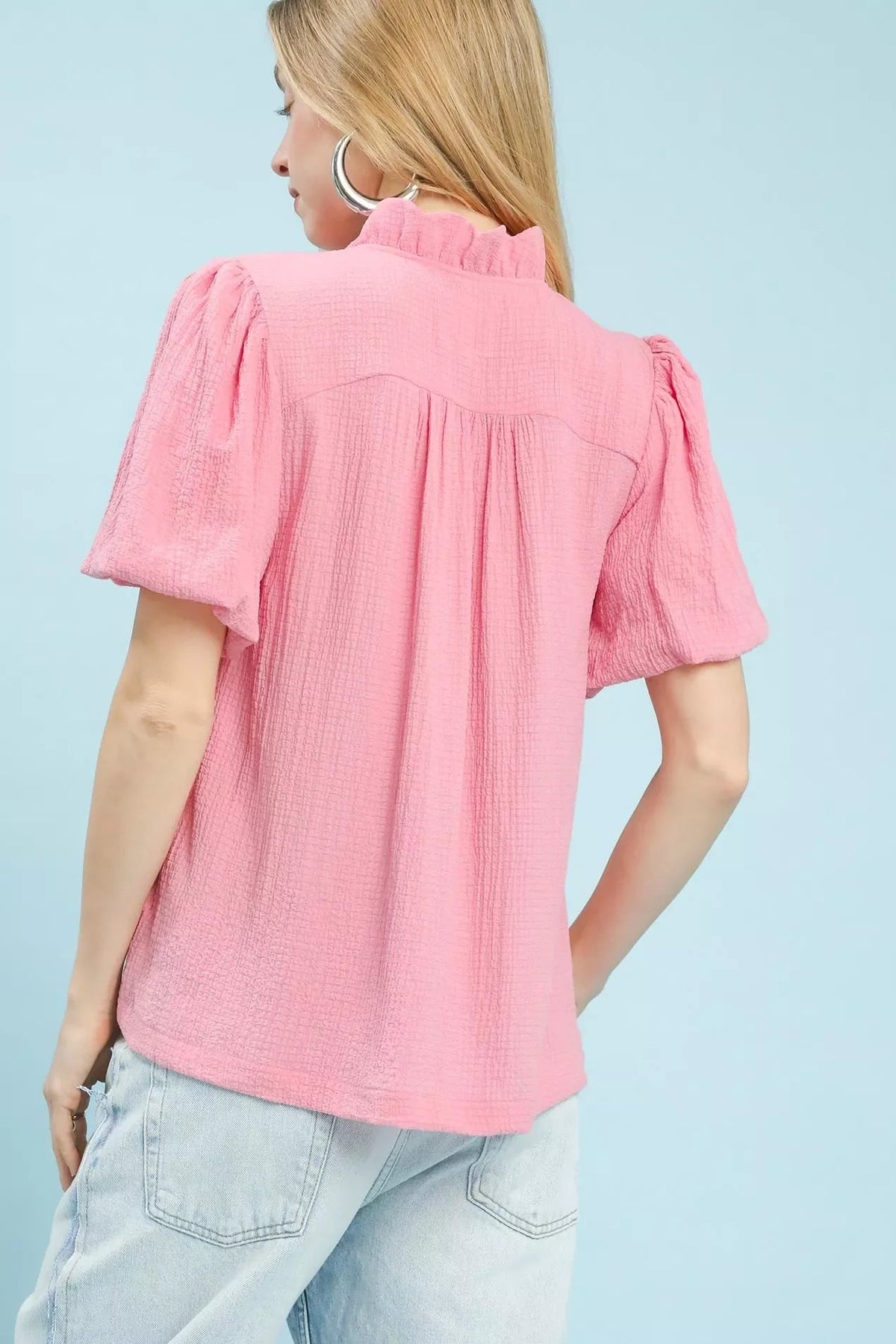 Buy Pink Textured Top for Women