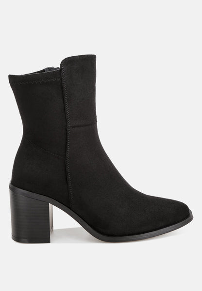 Lucania Stretch Fit Block Heel Boots-0