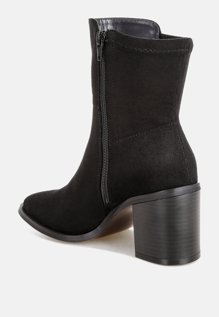 Lucania Stretch Fit Block Heel Boots-3