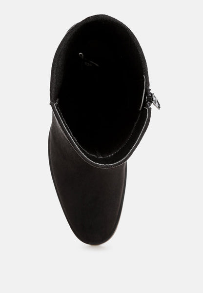 Lucania Stretch Fit Block Heel Boots-4