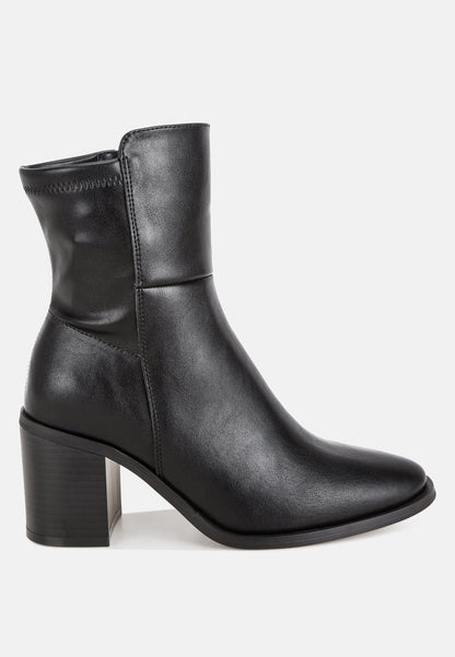 Lucania Stretch Fit Block Heel Boots-6