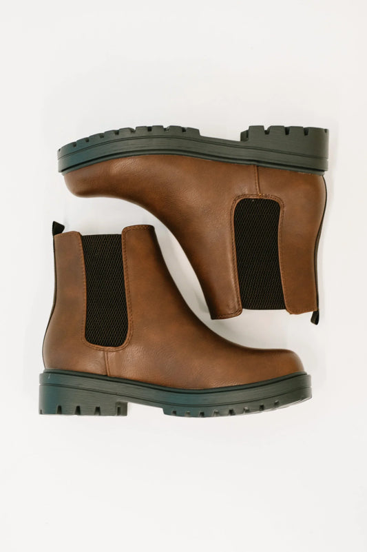 That's Just What They'll Do Paden Chelsea Boots in Brown