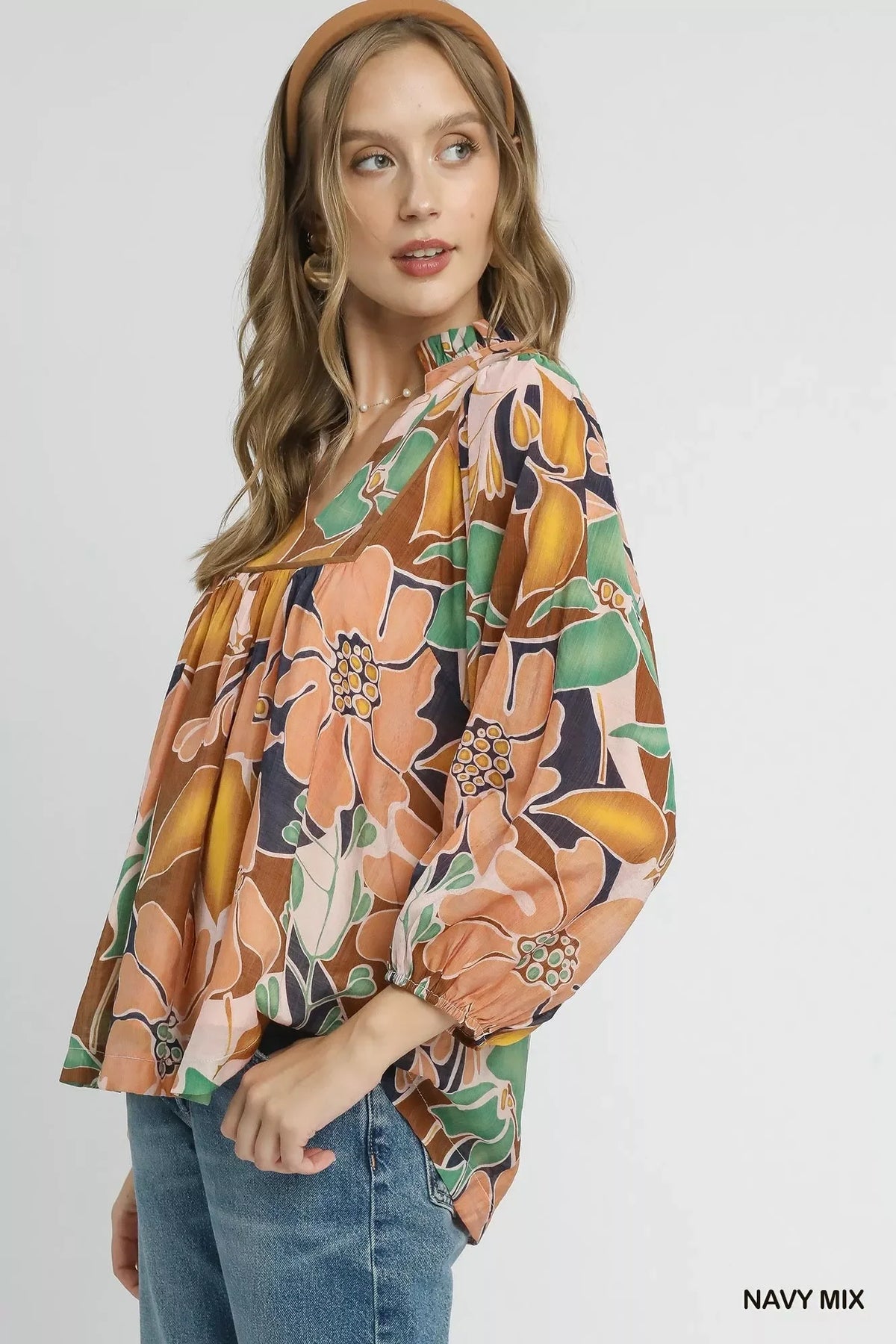 Women’s Floral 3/4 Sleeve Blouse Online