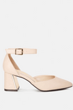 Myla Faux Leather Metallic Sling Heeled Sandals By RAG