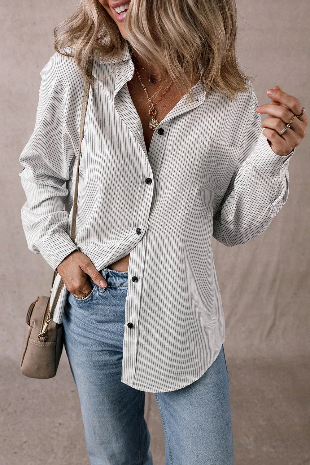 Buy Black Striped Shirt for Women