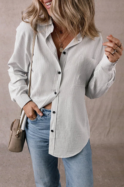 Buy Black Striped Shirt for Women
