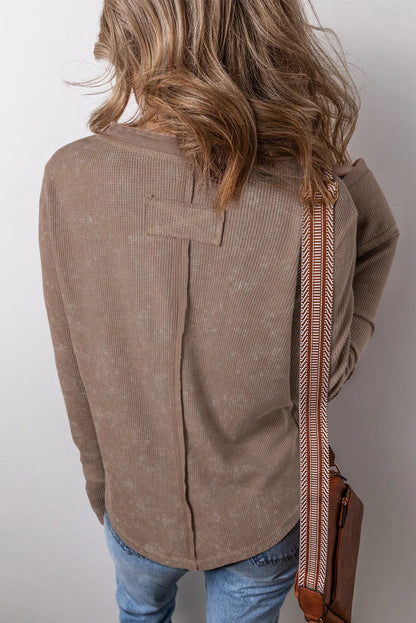 Brown Full Sleeve Top for Women