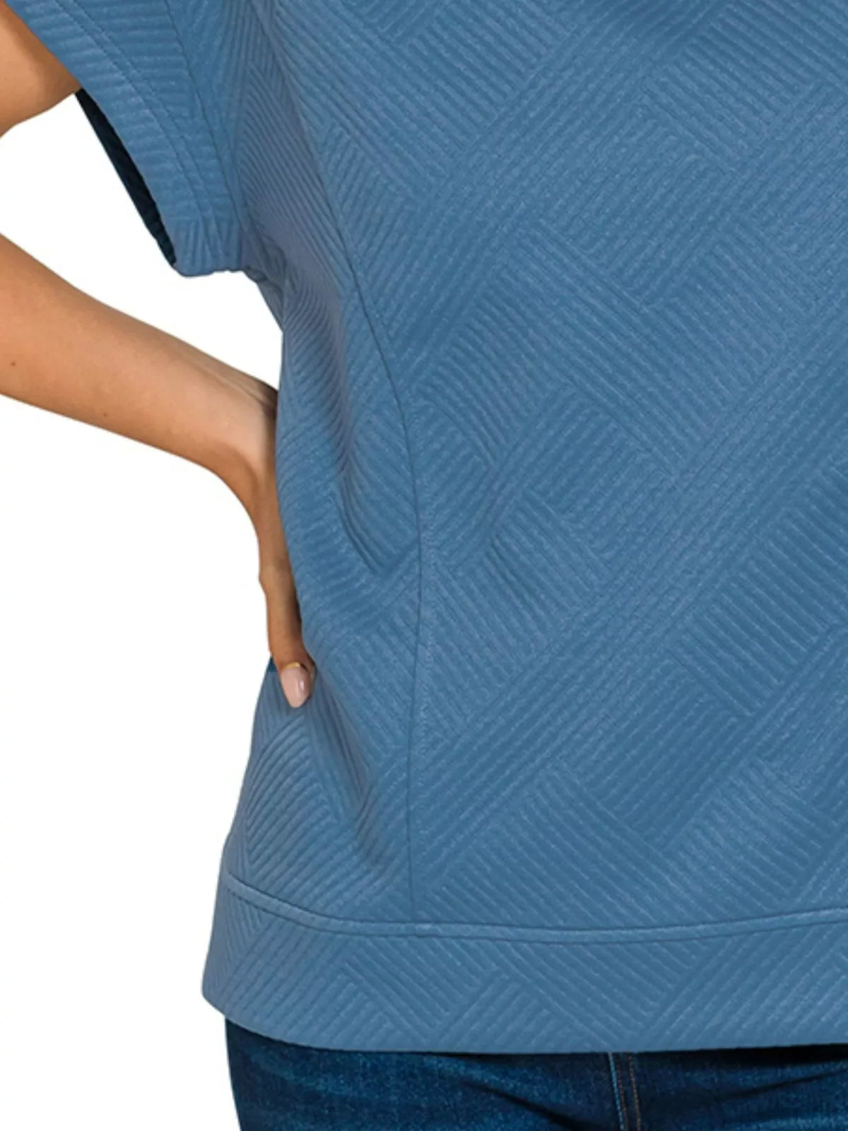 Shop Women's Blue Relaxed Fit Casual Top