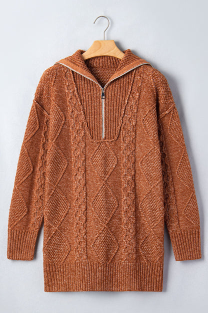 Keith Knit Drop Shoulder Long Sweater-3