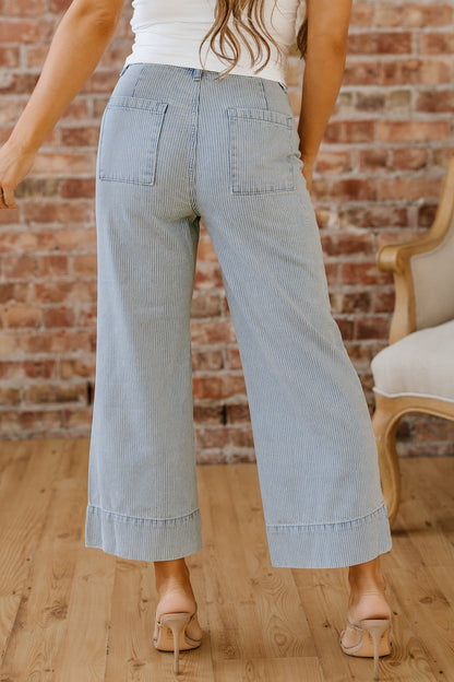 Eve Hem Wide Leg Jeans-1