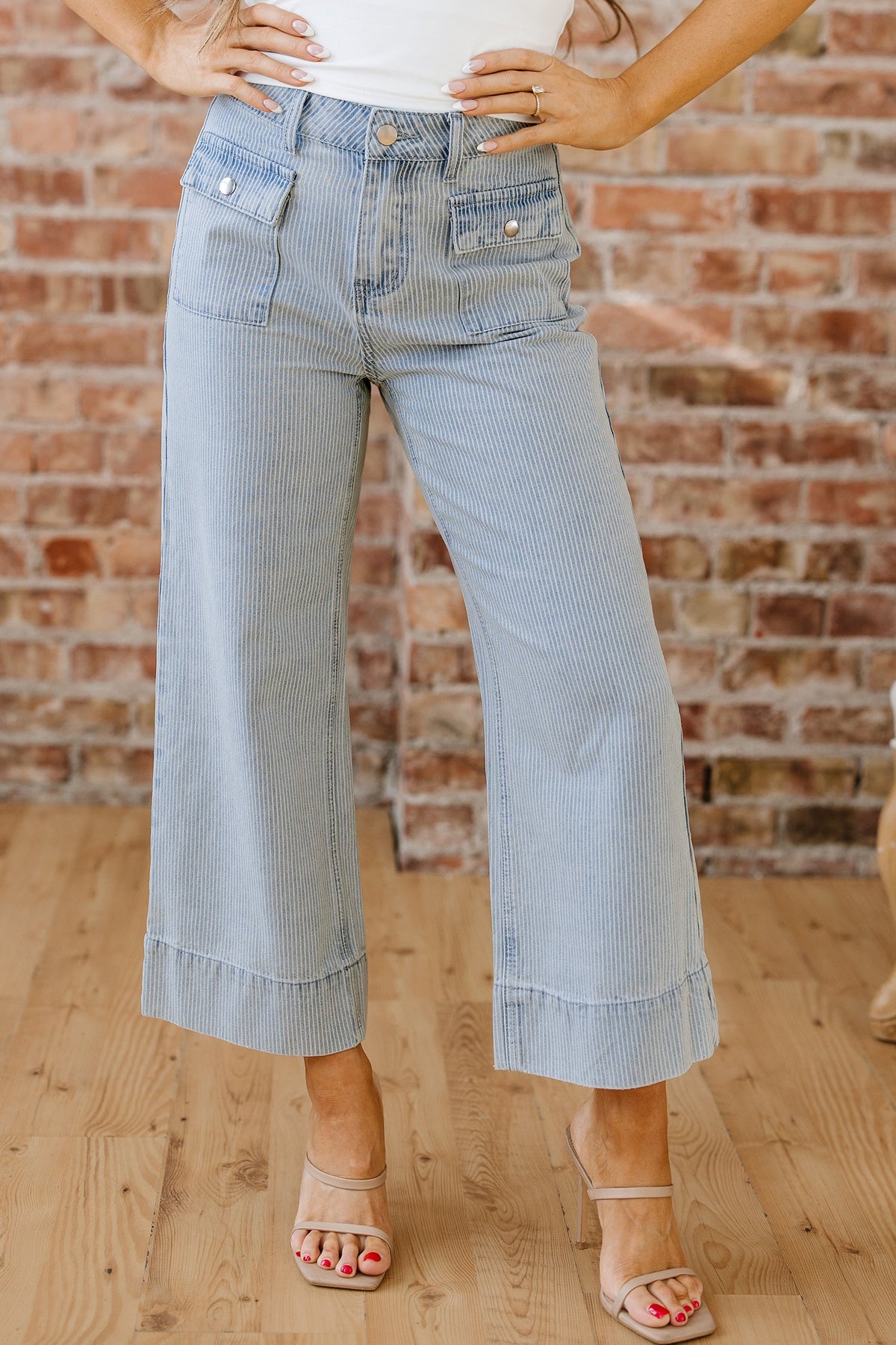 Eve Hem Wide Leg Jeans-0