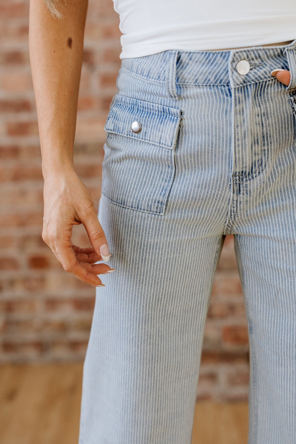 Eve Hem Wide Leg Jeans-4